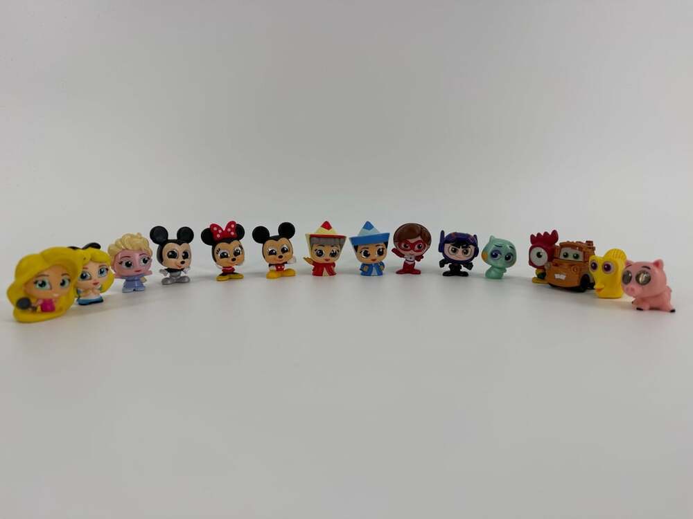 Disney Doorables Lot of 15 Mini Figures Mickey Minnie Pixar Princess